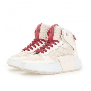 A.S.98 Hammond Sneakers Bianche Rosse | IT-VIN-319850