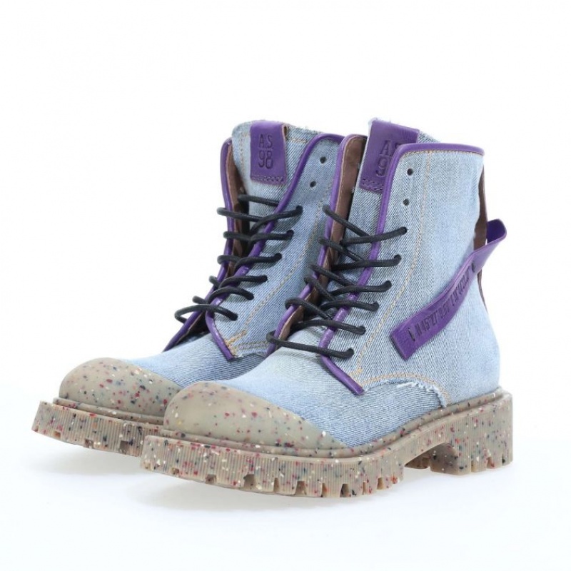 A.S.98 Case Ankle boots Blu Viola | IT-GBI-635041