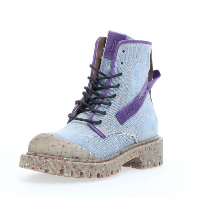 A.S.98 Case Ankle boots Blu Viola | IT-GBI-635041