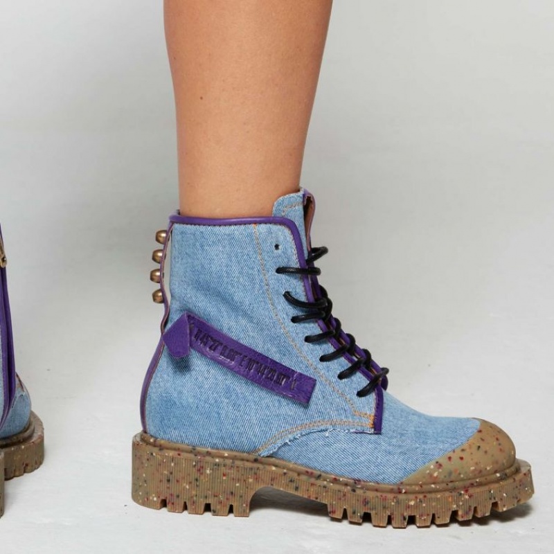 A.S.98 Case Ankle boots Blu Viola | IT-GBI-635041