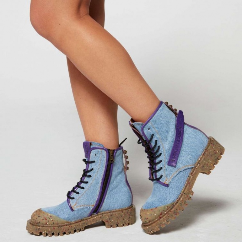 A.S.98 Case Ankle boots Blu Viola | IT-GBI-635041