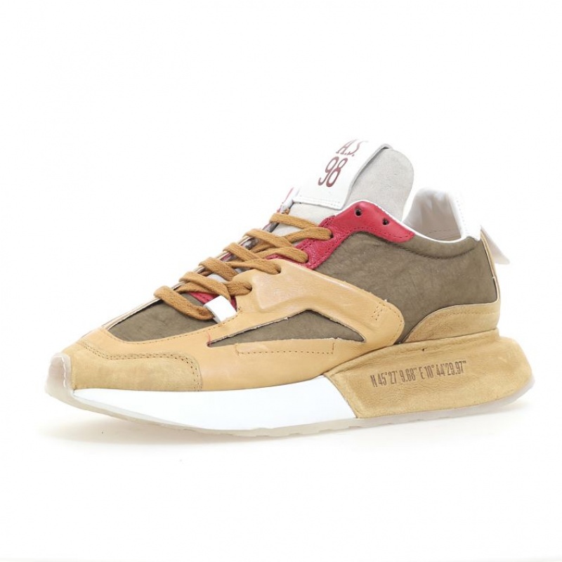 A.S.98 Franklyn Sneakers Khaki | IT-DTC-823961