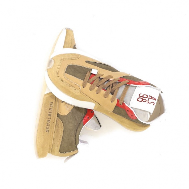 A.S.98 Franklyn Sneakers Khaki | IT-DTC-823961