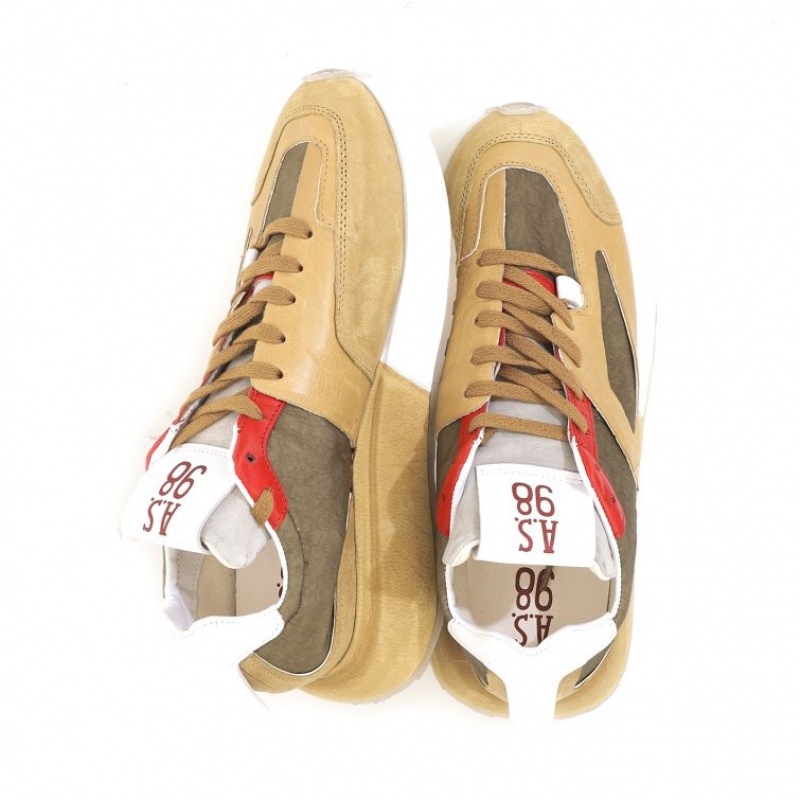 A.S.98 Franklyn Sneakers Khaki | IT-DTC-823961