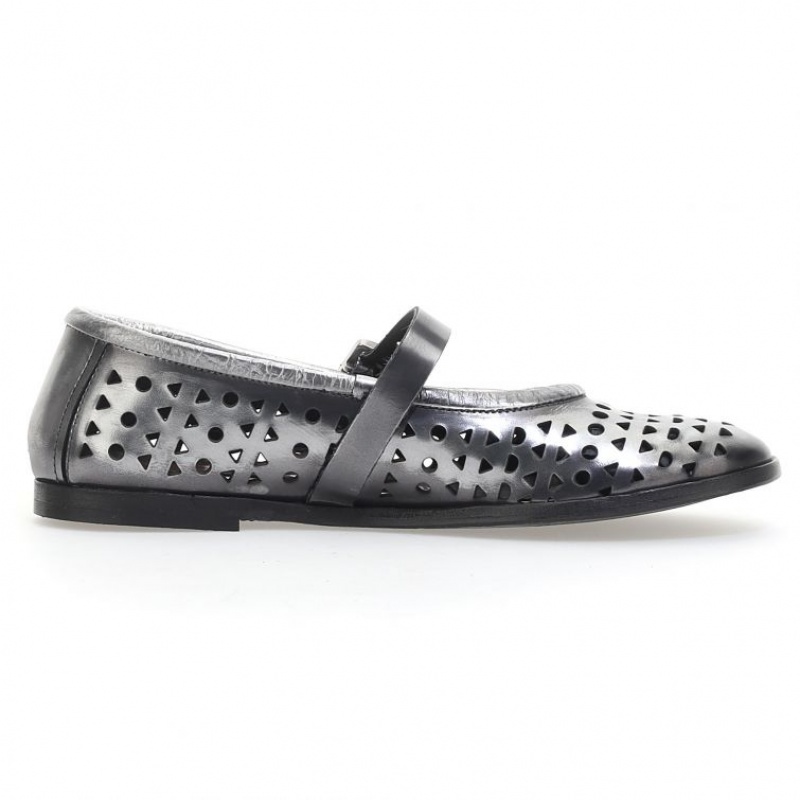 A.S.98 Jacaline flat shoes Titanium | IT-IDL-405973