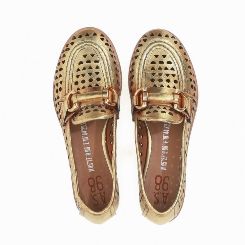 A.S.98 Jacklyn flat shoes Oro | IT-XUZ-897120