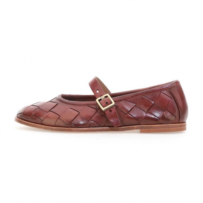 A.S.98 Janae flat shoes Bordeaux | IT-KUR-978425