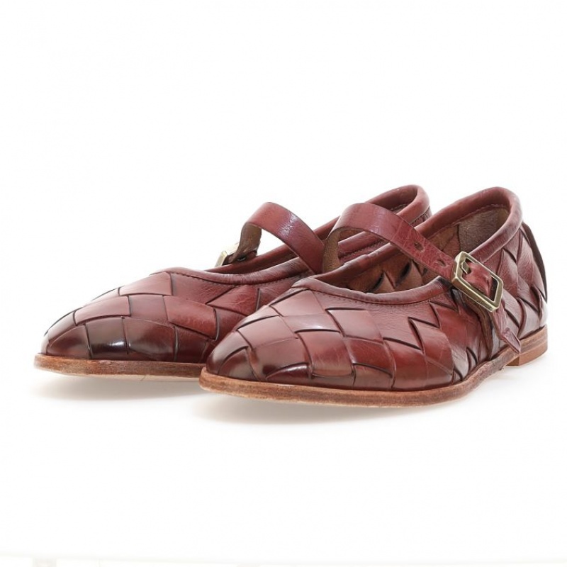 A.S.98 Janae flat shoes Bordeaux | IT-KUR-978425