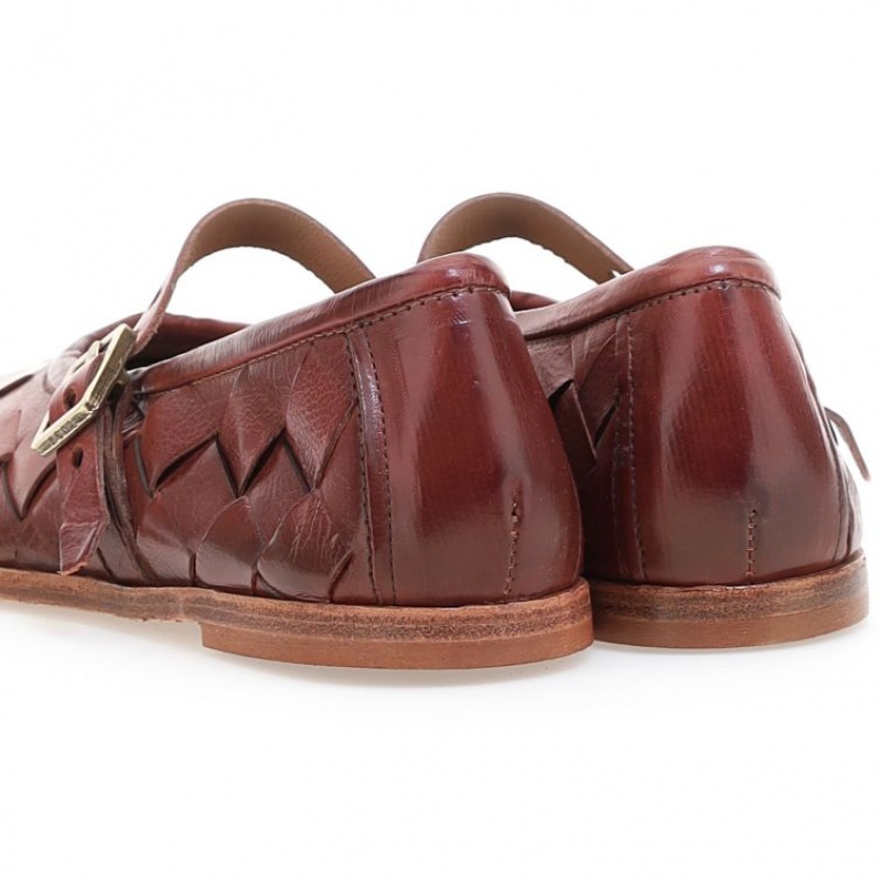 A.S.98 Janae flat shoes Bordeaux | IT-KUR-978425