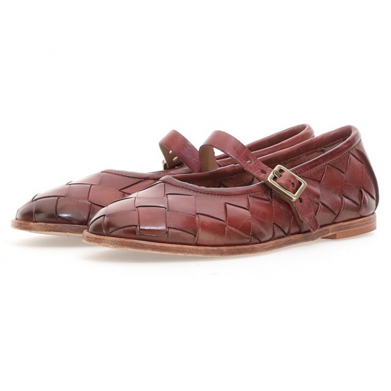 A.S.98 Janae flat shoes Bordeaux | IT-KUR-978425