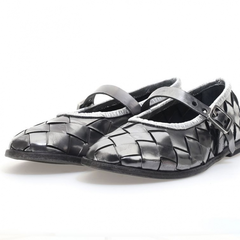 A.S.98 Janae flat shoes Titanium | IT-EKP-103647