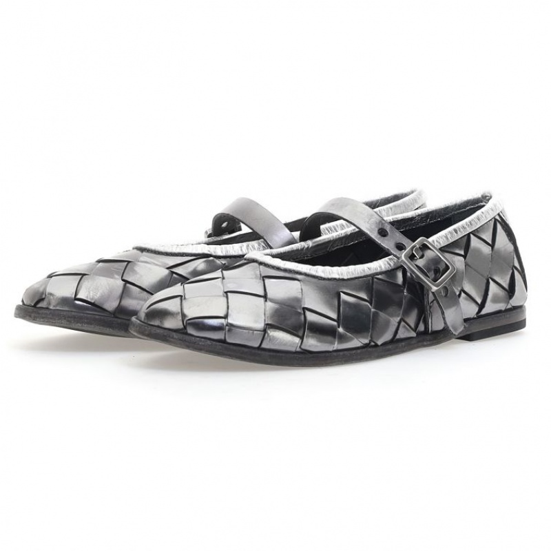 A.S.98 Janae flat shoes Titanium | IT-EKP-103647