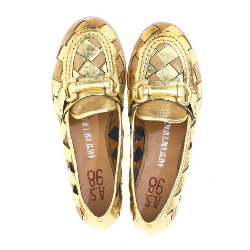 A.S.98 Janel flat shoes Oro | IT-JTQ-609734