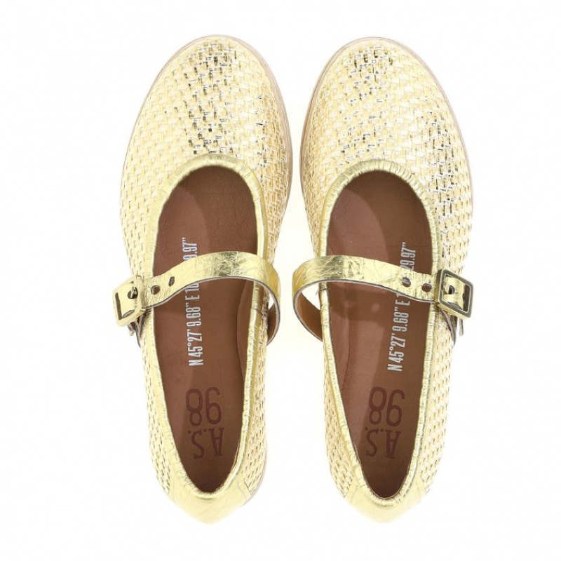 A.S.98 Janet flat shoes Oro | IT-WDS-856137