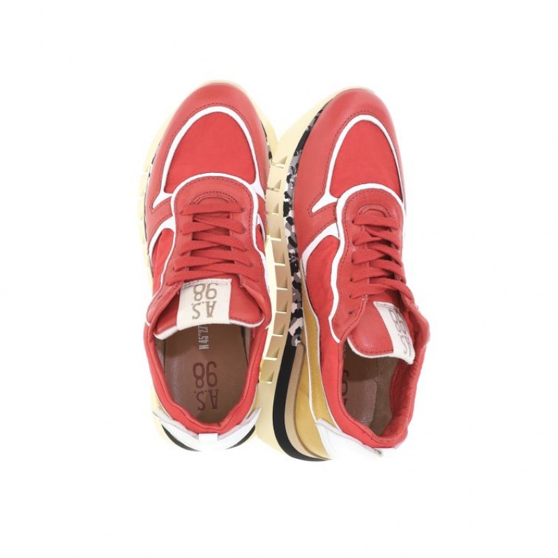 A.S.98 Julian Sneakers Rosse | IT-EAS-704396