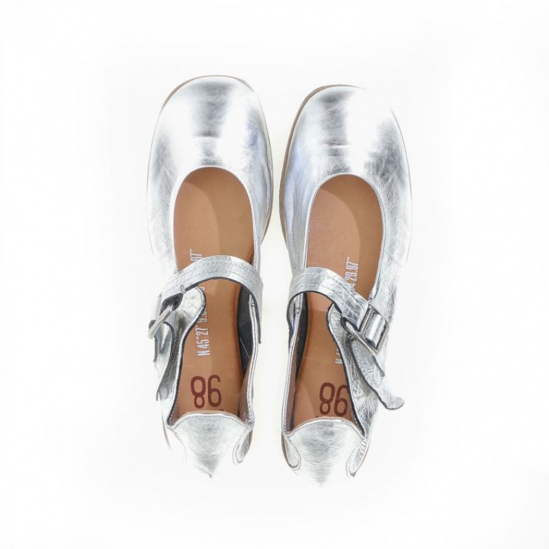 A.S.98 Zowie flat shoes Argento | IT-DZE-035782